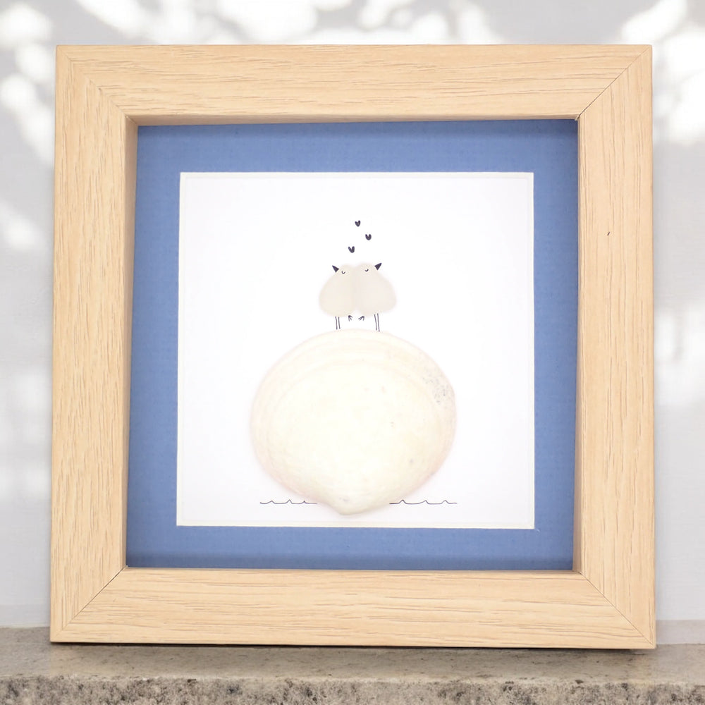 Sea Glass Birds On A Sand Dollar Picture